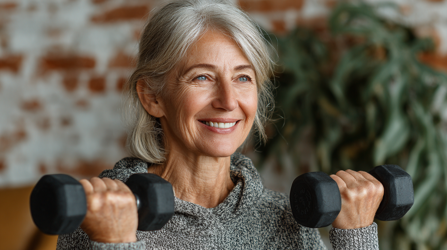 Grup de adulți zâmbitori după o sesiune de exerciții